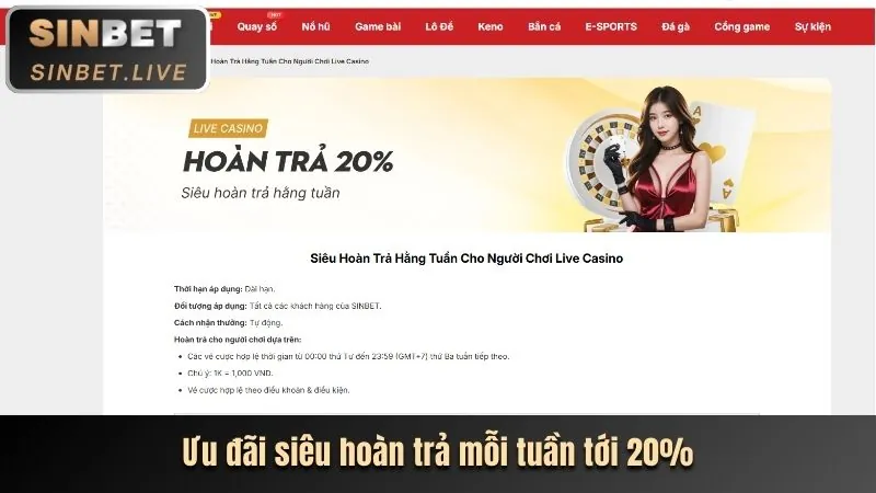 Thưởng nạp tiền hàng ngày tại Caxeng